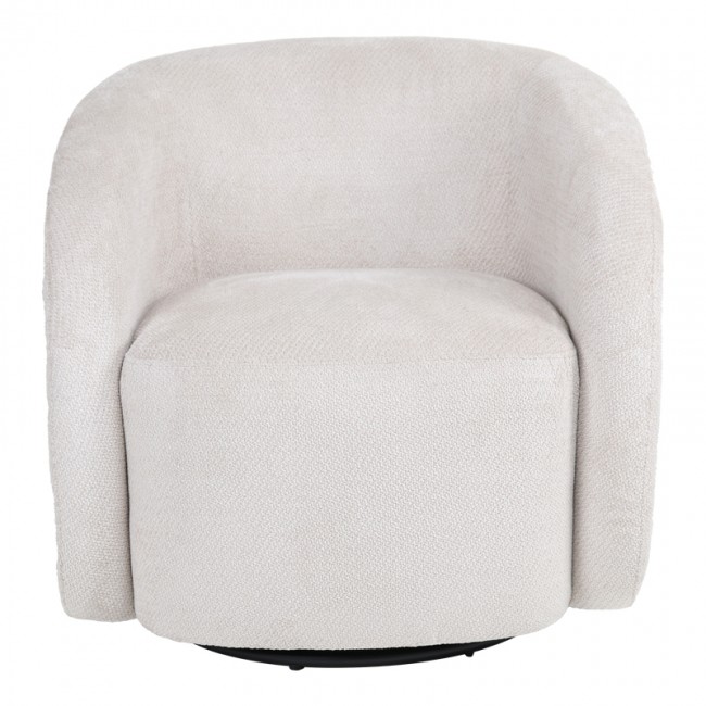 Πολυθρόνα Barrelo pakoworld περιστρεφόμενη με κρεμ ύφασμα 77x72x69εκ Πολυθρόνα Barrelo pakoworld περιστρεφόμενη με κρεμ ύφασμα 77x72x69εκ