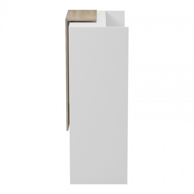 Γραφείο reception Zowel pakoworld με led λευκό - sonoma 90x40x110εκ Γραφείο reception Zowel pakoworld με led λευκό - sonoma 90x40x110εκ