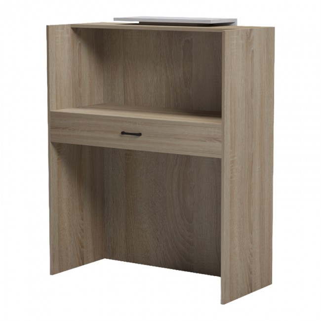 Γραφείο reception Zowel pakoworld με led sonoma-λευκή όψη μαρμάρου 90x40x110εκ Γραφείο reception Zowel pakoworld με led sonoma-λευκή όψη μαρμάρου 90x40x110εκ