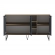 Μπουφές Balain pakoworld sonoma-ανθρακί 142x35.5x83εκ