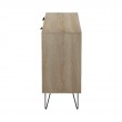 Μπουφές Balain pakoworld sonoma-ανθρακί 142x35.5x83εκ