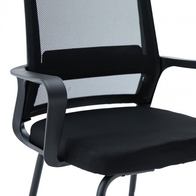 Καρέκλα επισκέπτη Palma pakoworld mesh μαύρο 46x52x94εκ