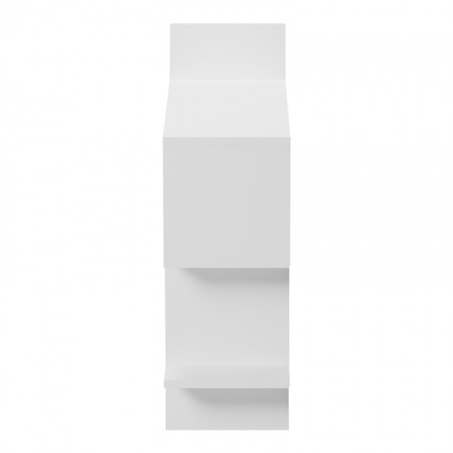 Ραφιέρα τοίχου Paralel pakoworld λευκό 70x22x65,5εκ