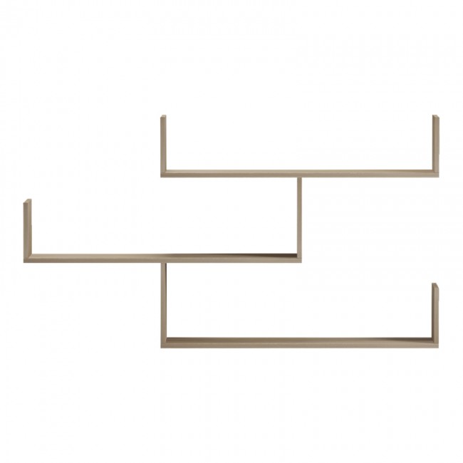 Ραφιέρα τοίχου Tiber pakoworld sonoma 120x22x67εκ