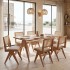Τραπεζαρία Winslow pakoworld σετ 7τεμ ξύλο rubberwood ανοιχτό καρυδί 160x85x75εκ