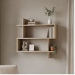 Ραφιέρα τοίχου Paralel pakoworld sonoma 70x22x65,5εκ