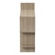 Ραφιέρα τοίχου Paralel pakoworld sonoma 70x22x65,5εκ