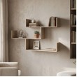Ραφιέρα τοίχου Tiber pakoworld sonoma 120x22x67εκ