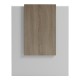 Γραφείο reception Zowel pakoworld με led λευκό - sonoma 90x40x110εκ