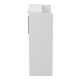 Γραφείο reception Optima pakoworld με led λευκό-sonoma 110x40x110εκ