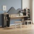 Παιδικό γραφείο με σκαμπο Dualto pakoworld sonoma-ανθρακί 180x30x93.6εκ