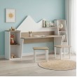 Παιδικό γραφείο με σκαμπο Dualto pakoworld sonoma-λευκό 180x30x93.6εκ Παιδικό γραφείο με σκαμπο Dualto pakoworld sonoma-λευκό 180x30x93.6εκ