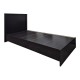 Κρεβάτι με στρώμα Athos Sleepy pakoworld wenge 90x190εκ
