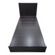 Κρεβάτι με στρώμα Athos Sleepy pakoworld wenge 90x190εκ