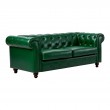 Kαναπές διθέσιος τ. Chesterfield pakoworld pu κυπαρισσί 160x84x67εκ Kαναπές διθέσιος τ. Chesterfield pakoworld pu κυπαρισσί 160x84x67εκ