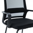Καρέκλα επισκέπτη Palma pakoworld mesh μαύρο 46x52x94εκ