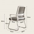 Καρέκλα επισκέπτη Palma pakoworld mesh μαύρο 46x52x94εκ