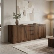 Μπουφές Doha pakoworld καρυδί με oak 180x45x80.5εκ