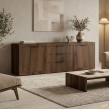 Μπουφές Doha pakoworld καρυδί με oak 210x45x80.5εκ