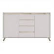 Μπουφές Belka pakoworld κρεμ με oak 155x45x93,7εκ