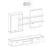 Σύνθετο σαλονιού Salome pakoworld LED wenge 200x41x190εκ Σύνθετο σαλονιού Salome pakoworld LED wenge 200x41x190εκ