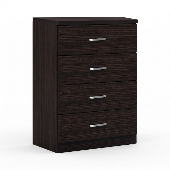 Συρταριέρα Killian pakoworld με 4 συρτάρια zebrano 80x40x80εκ