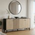 Μπουφές Tuscany pakoworld sonoma-ανθρακί 180x40x78.6εκ