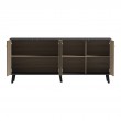 Μπουφές Tuscany pakoworld sonoma-ανθρακί 180x40x78.6εκ