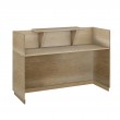 Γραφείο reception Lotus pakoworld σε χρώμα φυσικό 180x70x110εκ