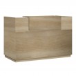 Γραφείο reception Lotus pakoworld σε χρώμα φυσικό 200x70x110εκ
